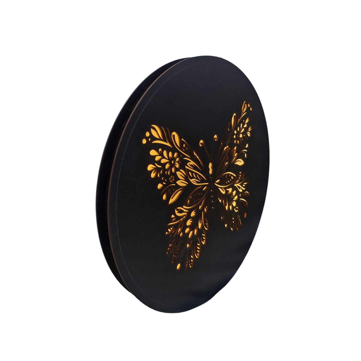 3D Wall Art Butterfly Symbol MDF Wooden Cutout With LED Backlight Lamp (Copy)