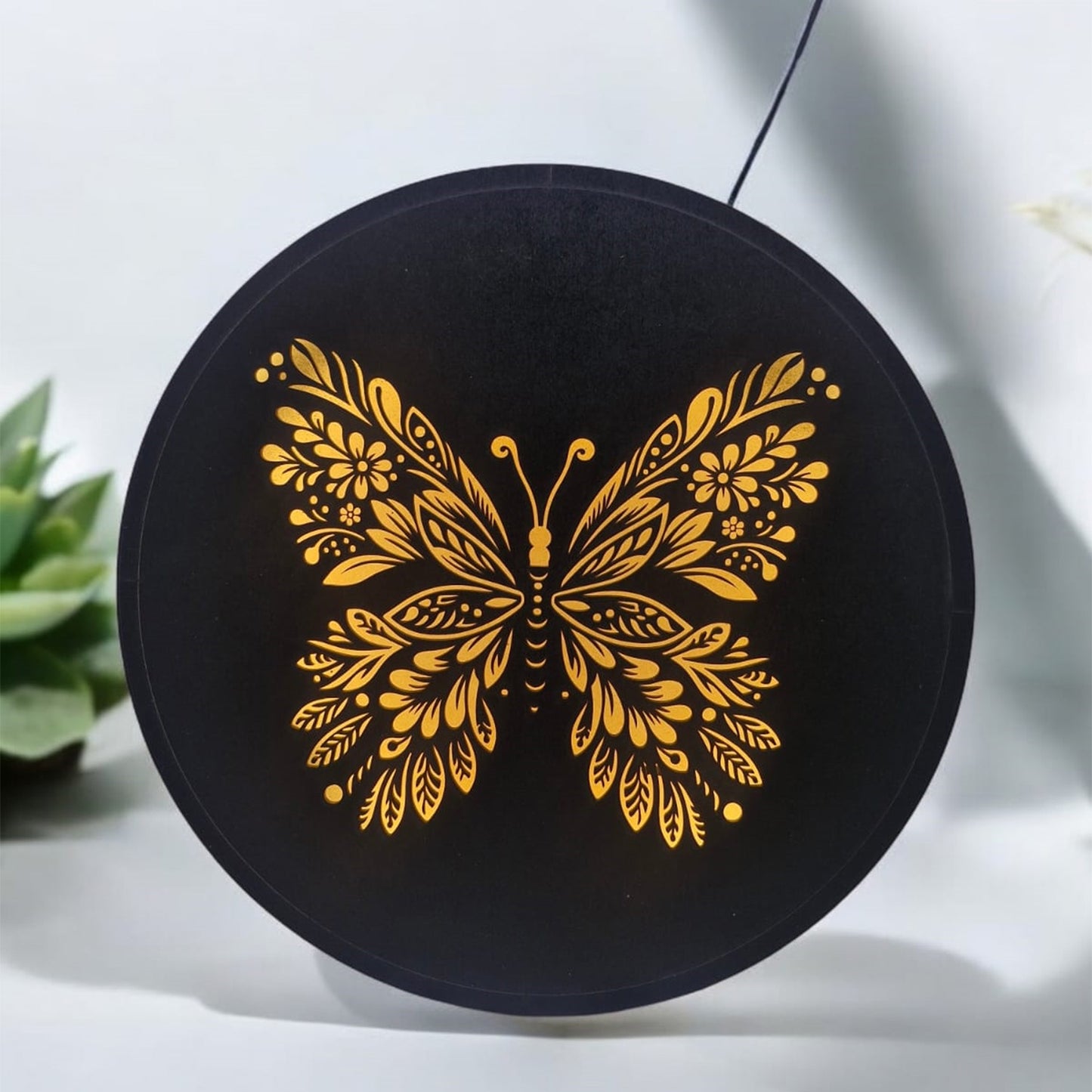 3D Wall Art Butterfly Symbol MDF Wooden Cutout With LED Backlight Lamp (Copy)