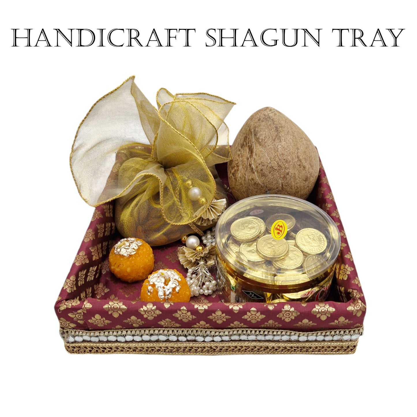 Handmade Multipurpose Modern Fancy Wooden Shagun Tray