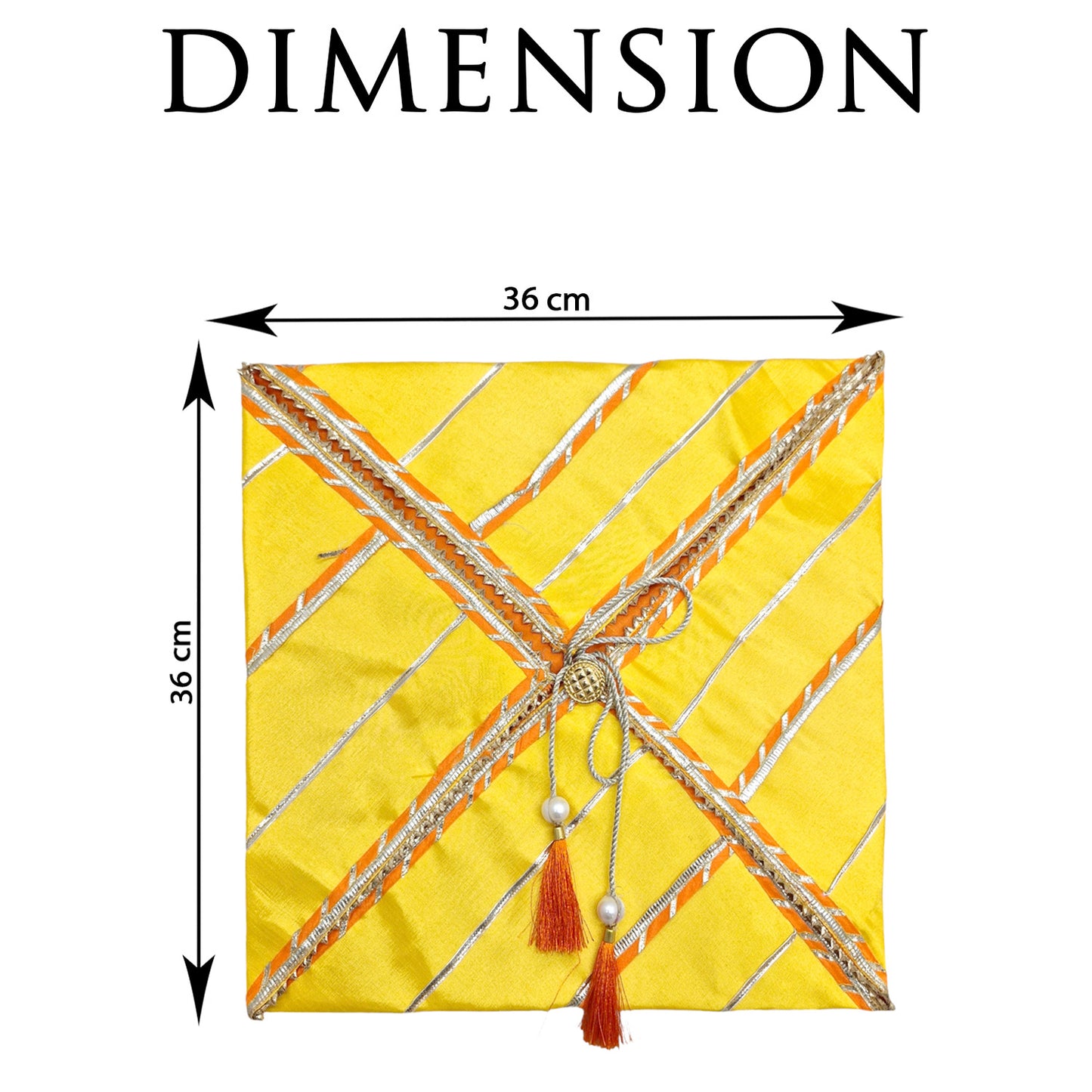Silk Fabric Saree/Suit Cover Dual Colour With Gota Line Design