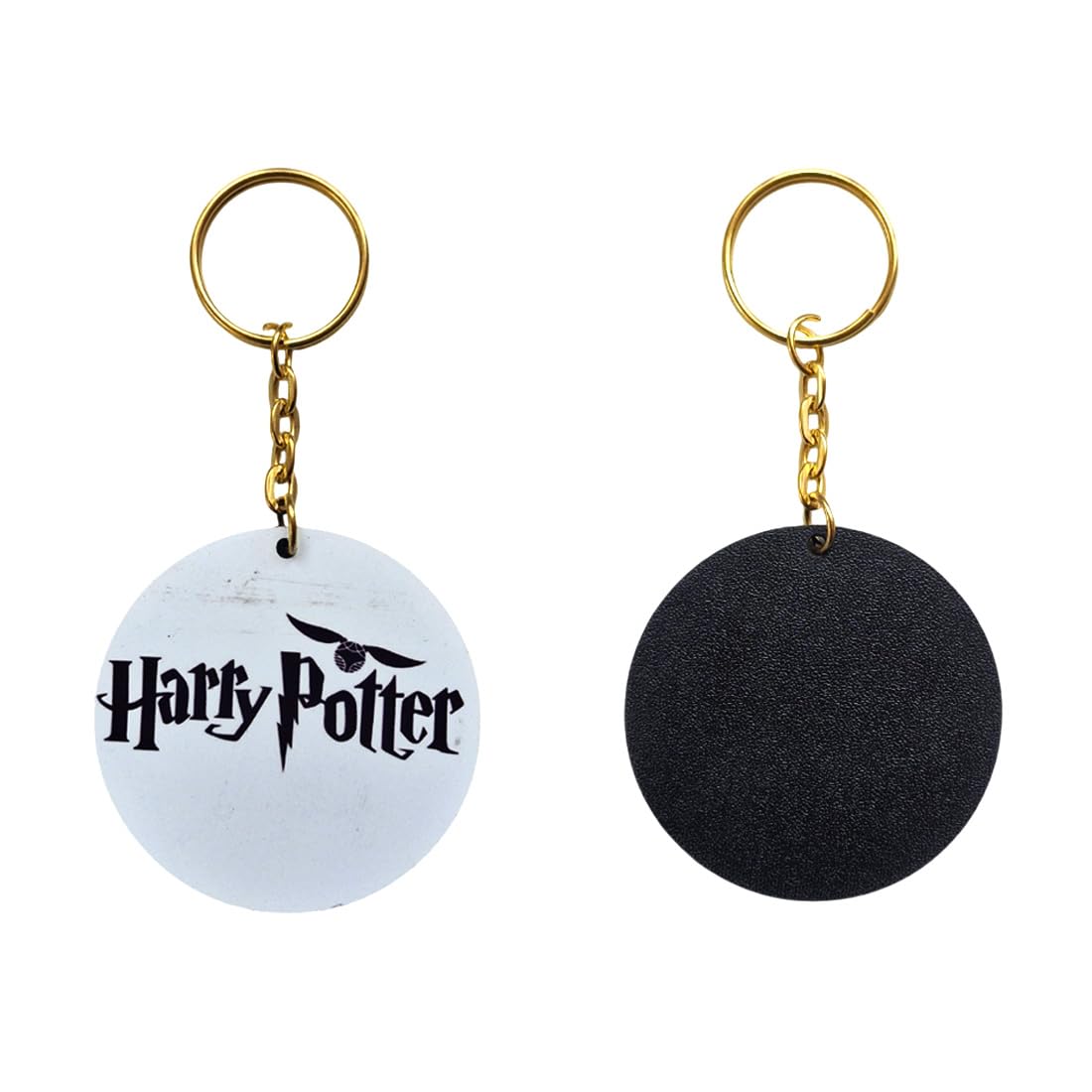 WRAPPING STUDIO MDF Sublimation Key chains Herry Potter Combo set For Gifting, Bike, Scooty, Bags, Car Key Chain (PK-4)