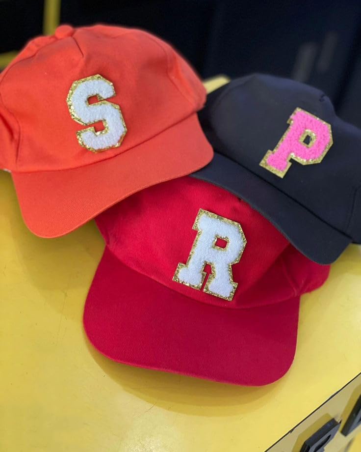 Personalized Stylish Caps with Random Initial Letter, Cap with Adjustable Strap for Unisex