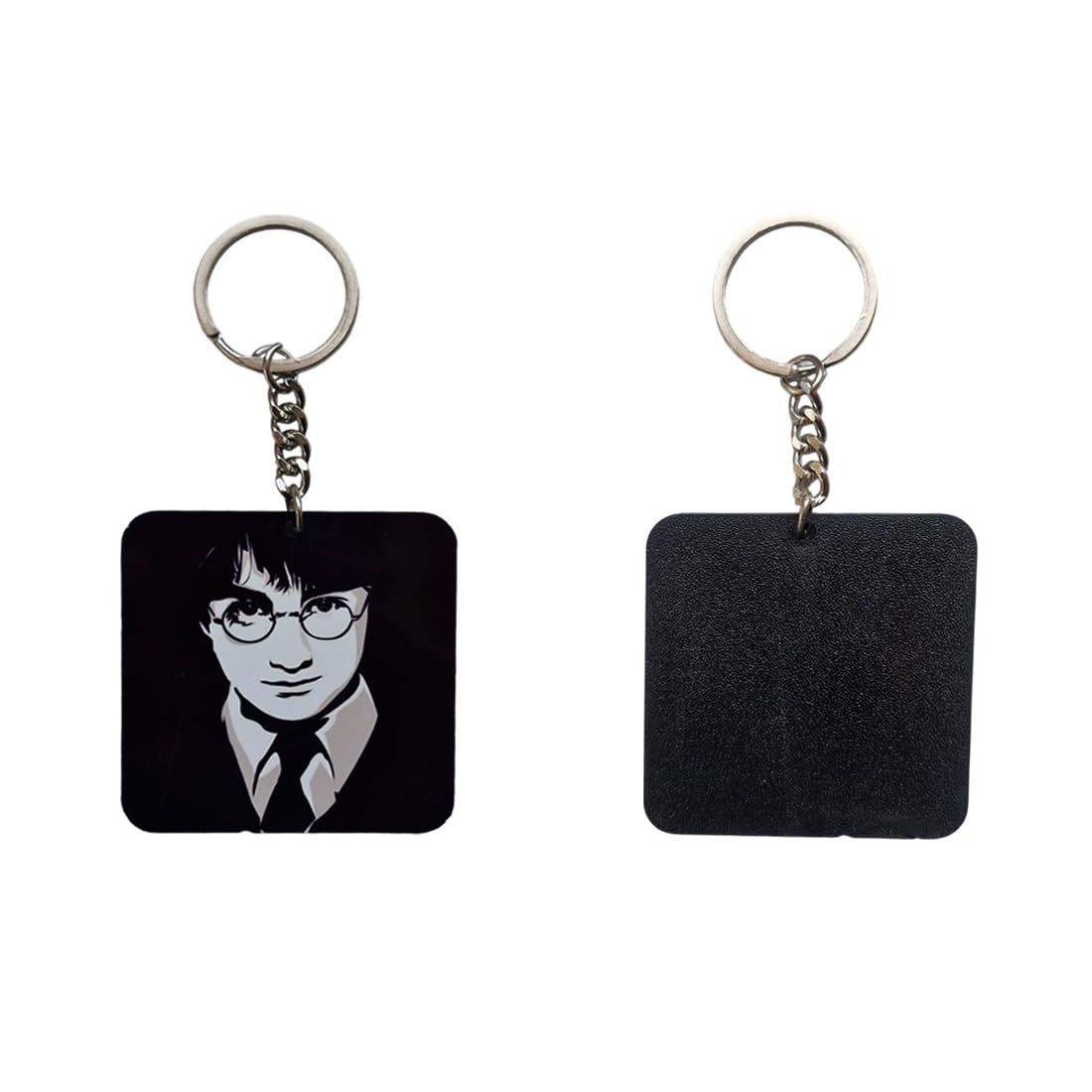WRAPPING STUDIO MDF Sublimation Key chains Herry Potter Combo set For Gifting, Bike, Scooty, Bags, Car Key Chain (PK-4)
