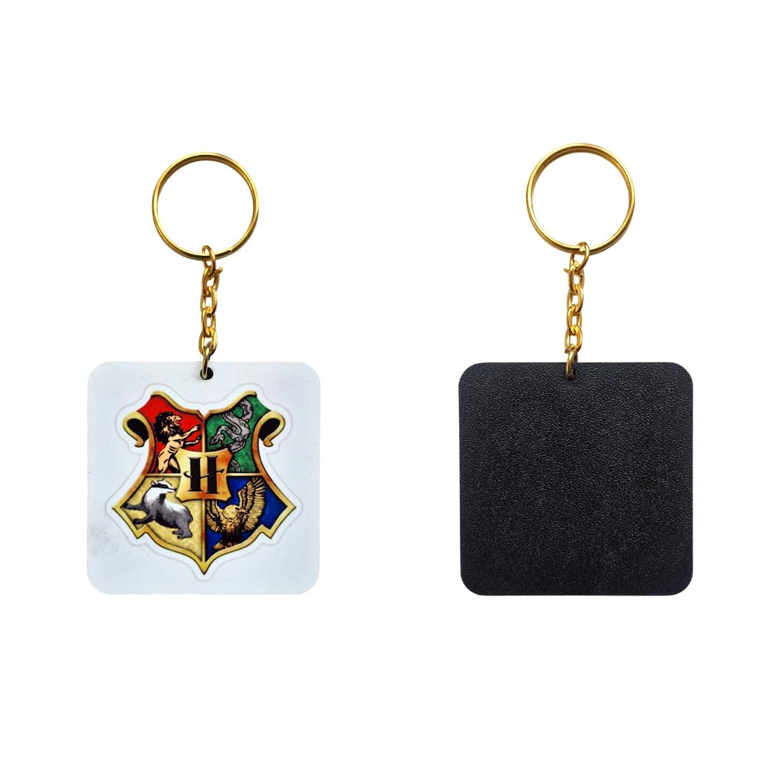 WRAPPING STUDIO MDF Sublimation Key chains Herry Potter Combo set For Gifting, Bike, Scooty, Bags, Car Key Chain (PK-4)