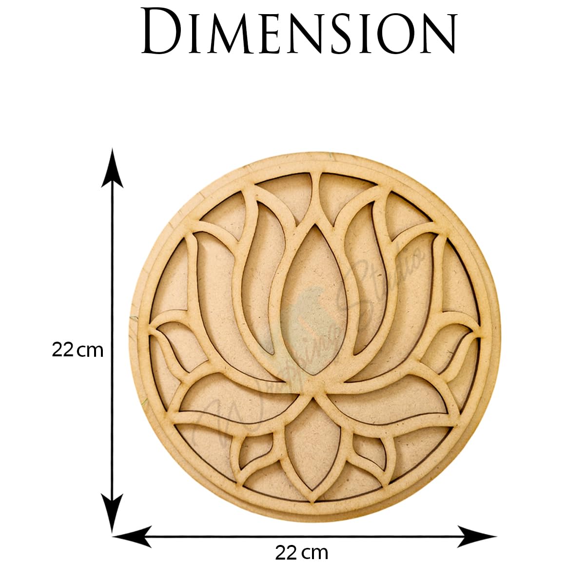 MDF Board for Lippan Art - Pre-Marked Beautiful Art Design Cutouts for Craft, Painting, DIY Projects