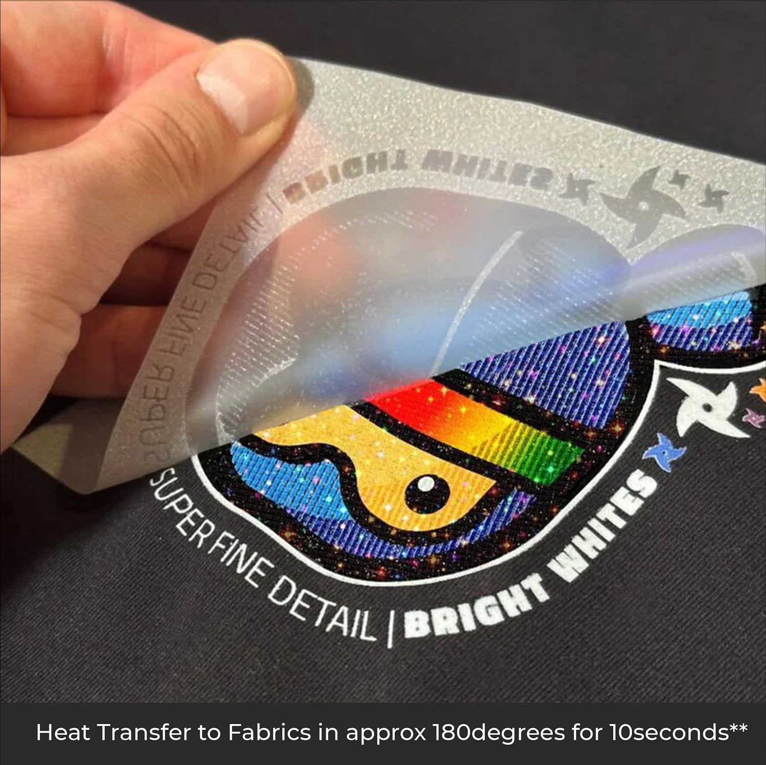 WRAPPING STUDIO DTF Stickers Iron Patches for Girls Clothes Any Garments T Shirt, Bags, Caps Random Sticker (Approx 3" to 5" Inch | PK-10)