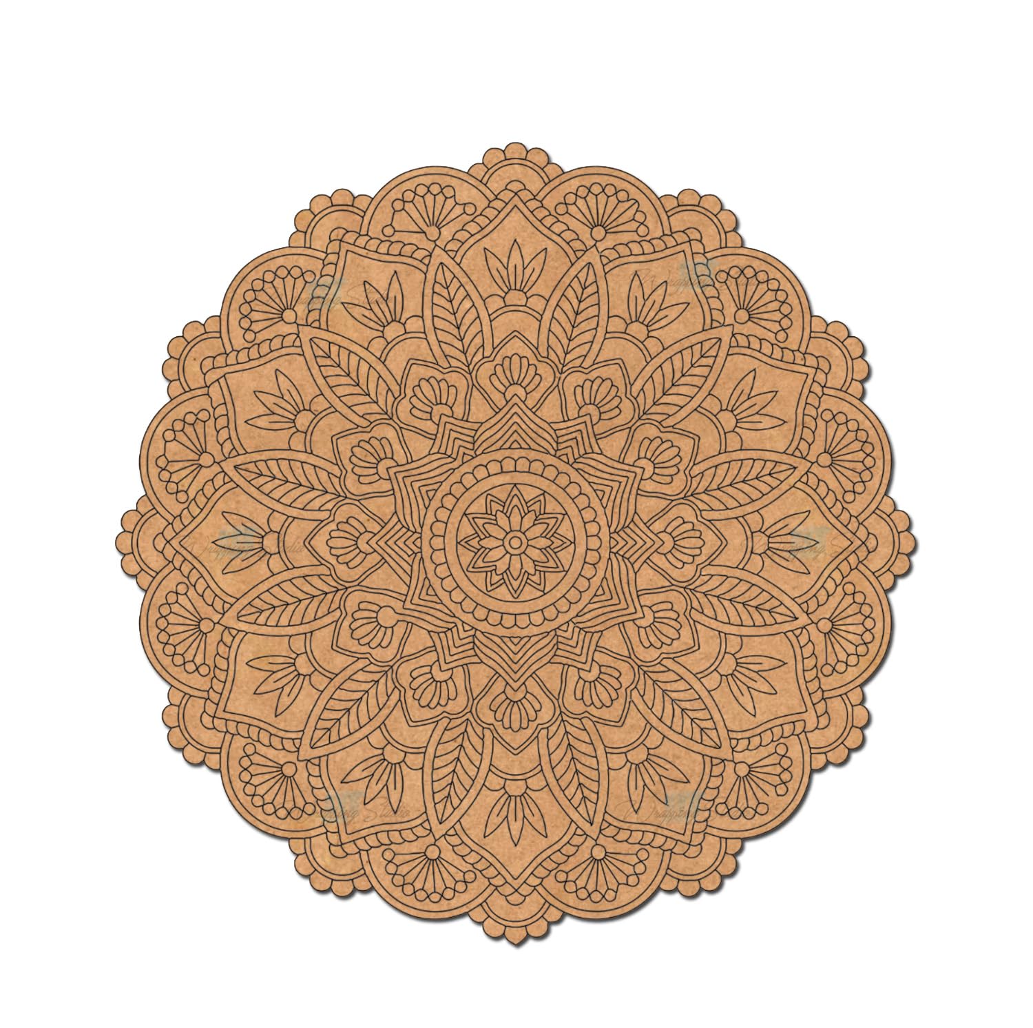 MDF Board for Lippan Art - Pre-Marked Beautiful Art Design Cutouts for Craft, Painting, DIY Projects