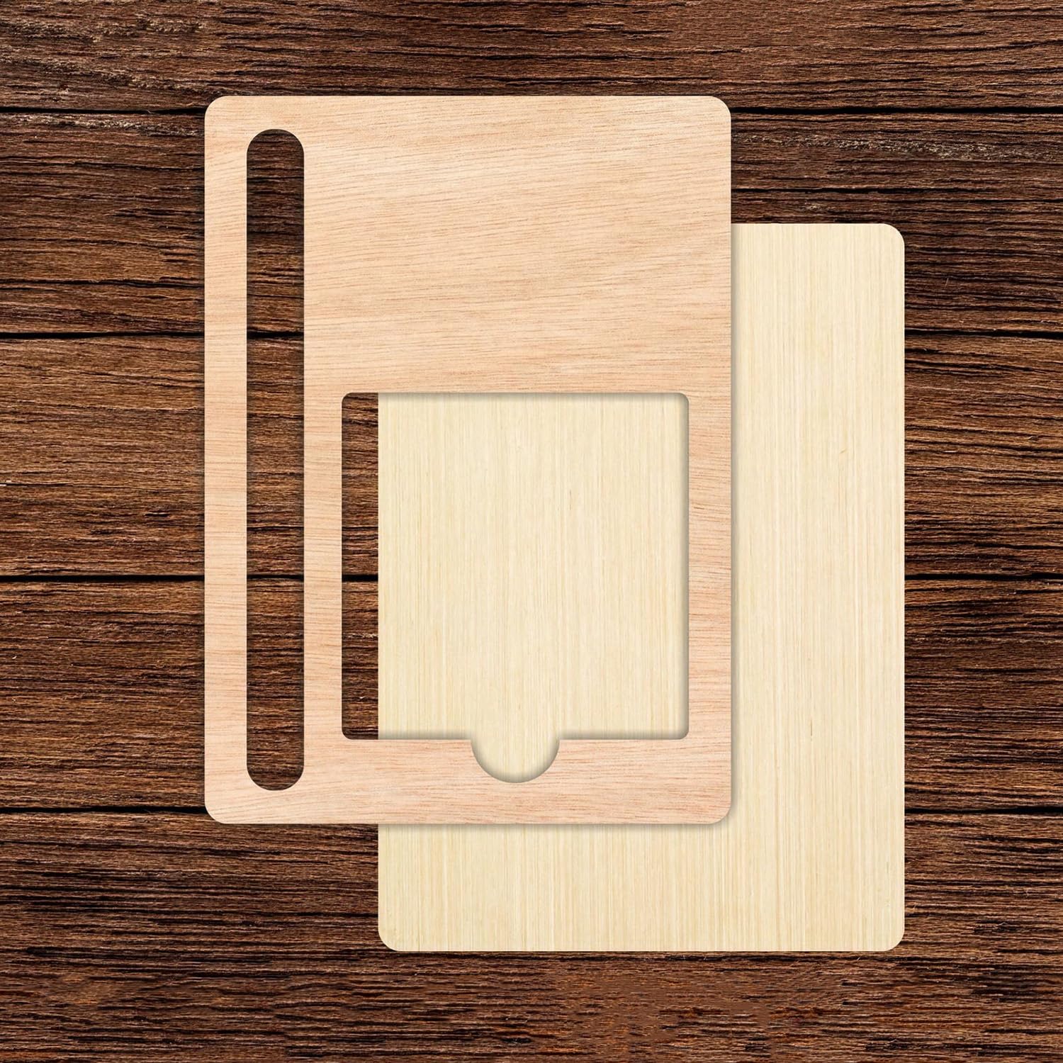 WRAPPING STUDIO Personalized Name MDF Wood Sticky Note Pad Holder with Pen Slot for Home, Office, Classroom (7X5 Inch)