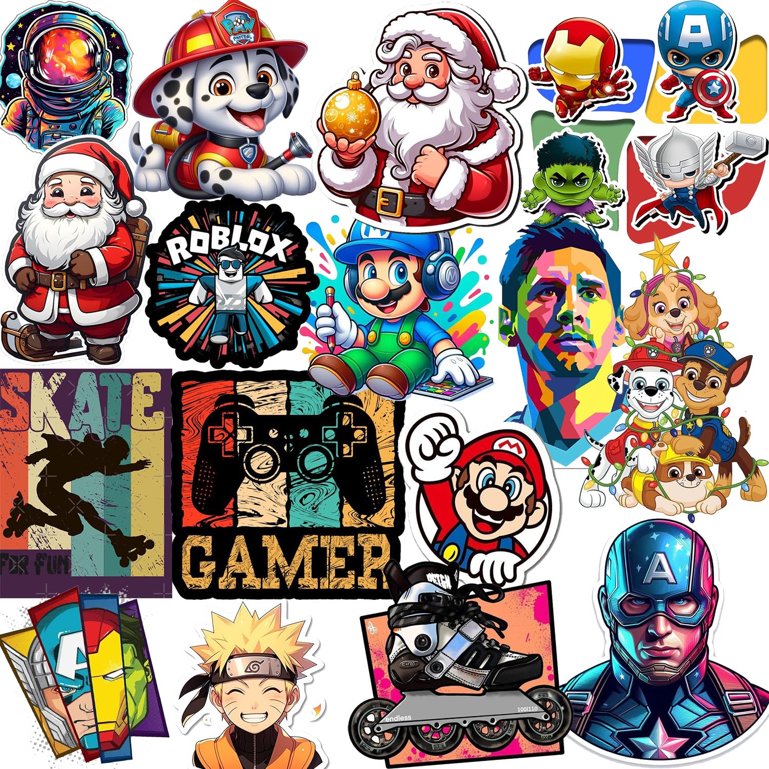 WRAPPING STUDIO DTF Stickers Iron Patches for Clothes Any Garments T Shirt, Bags, Caps Random Sticker (Approx 3" to 5" Inch | PK-10)