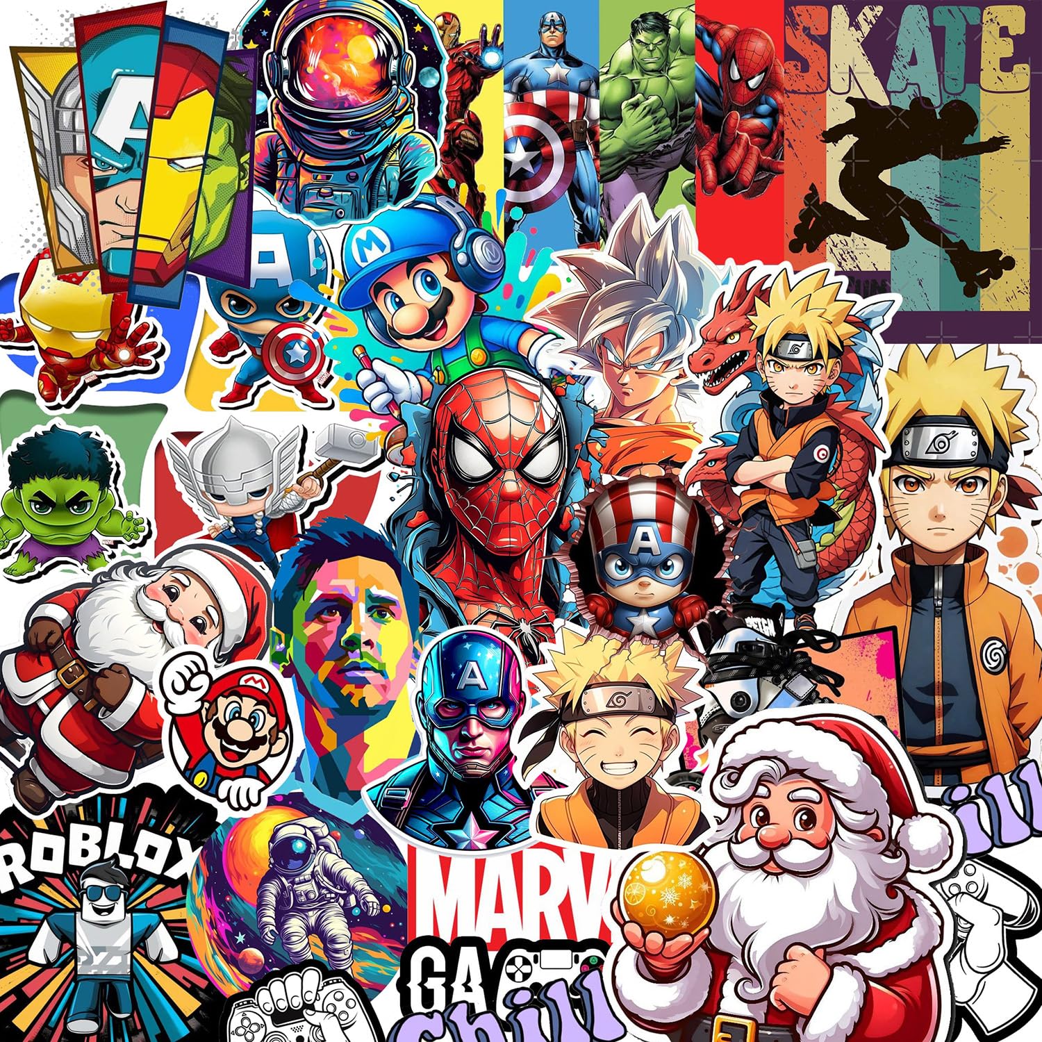 WRAPPING STUDIO DTF Stickers Iron Patches for Clothes Any Garments T Shirt, Bags, Caps Random Sticker (Approx 3" to 5" Inch | PK-10)