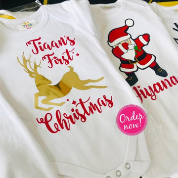 Personalized Christmas Special Baby Rompers