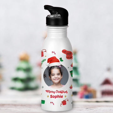 Personalized Christmas Photo Steel Sipper