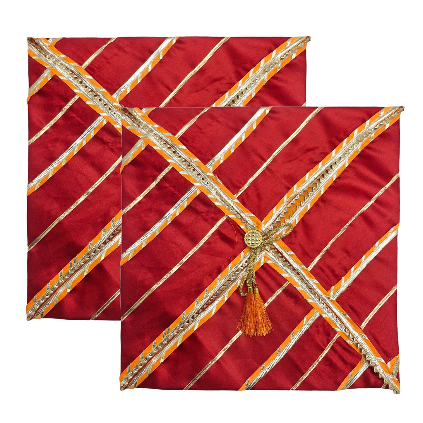 Silk Fabric Saree/Suit Cover Dual Color With Goat Line Design