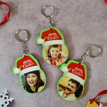 Personalized Christmas Photo Key Chain