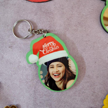 Personalized Christmas Photo Key Chain