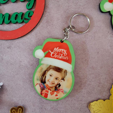 Personalized Christmas Photo Key Chain