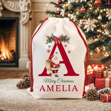 Personalized Christmas Present Gift Bag