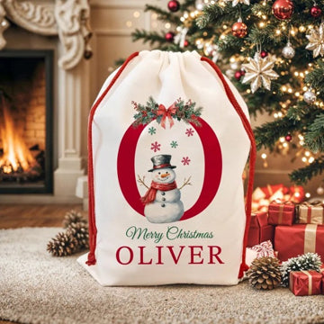 Personalized Christmas Present Gift Bag