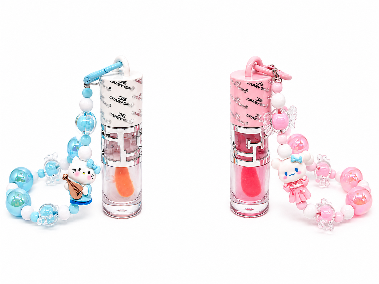 Phone Charm Lipgloss - Pink / Blue