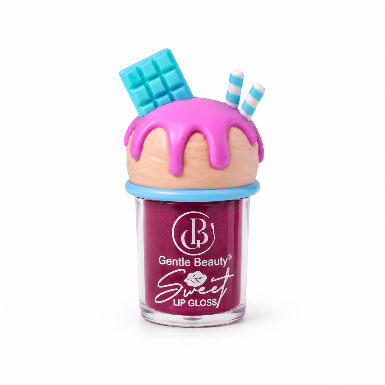 Gentle Beauty Sweet Cake Dessert-Shaped Lip Gloss – Assorted Designs