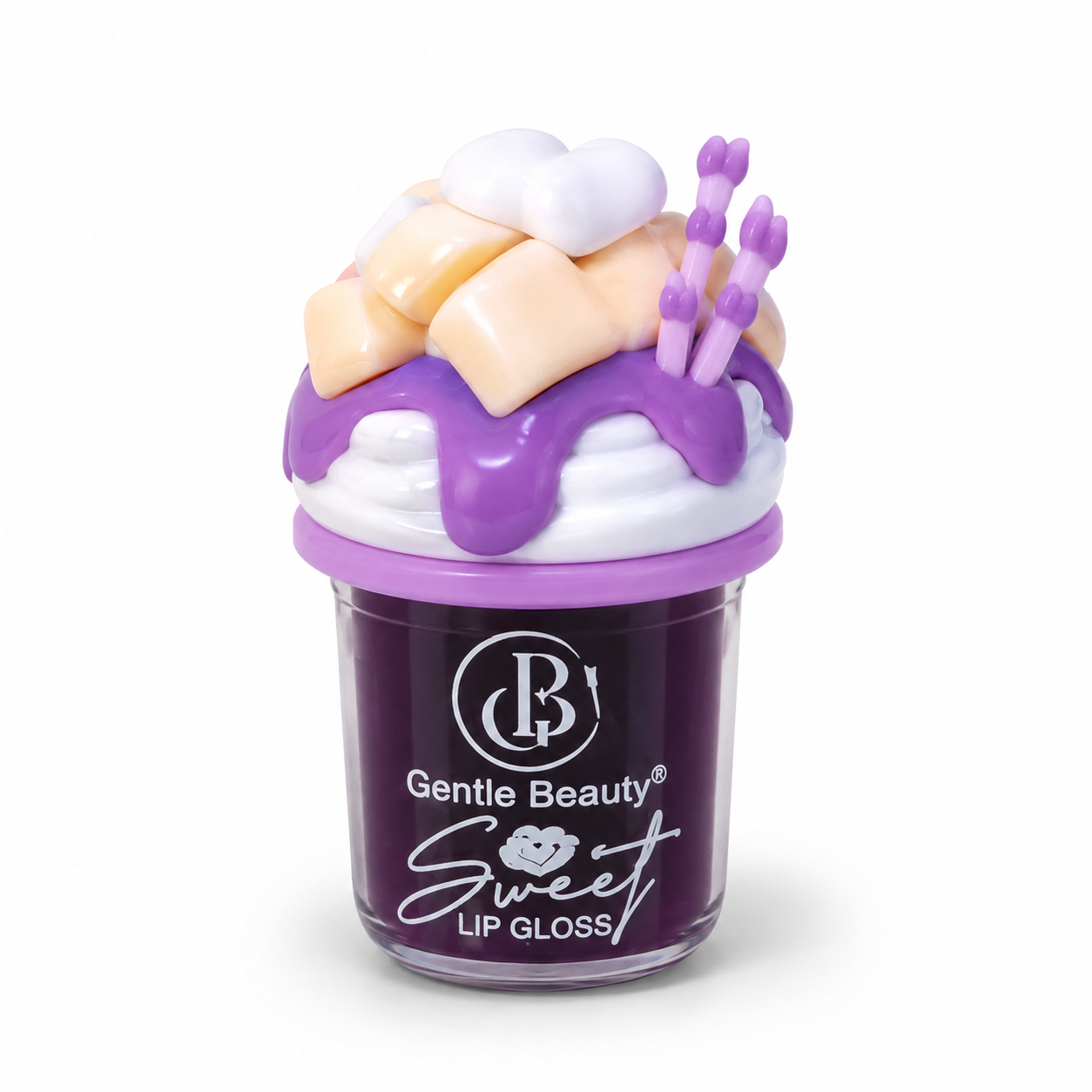 Gentle Beauty Sweet Cake Dessert-Shaped Lip Gloss – Assorted Designs