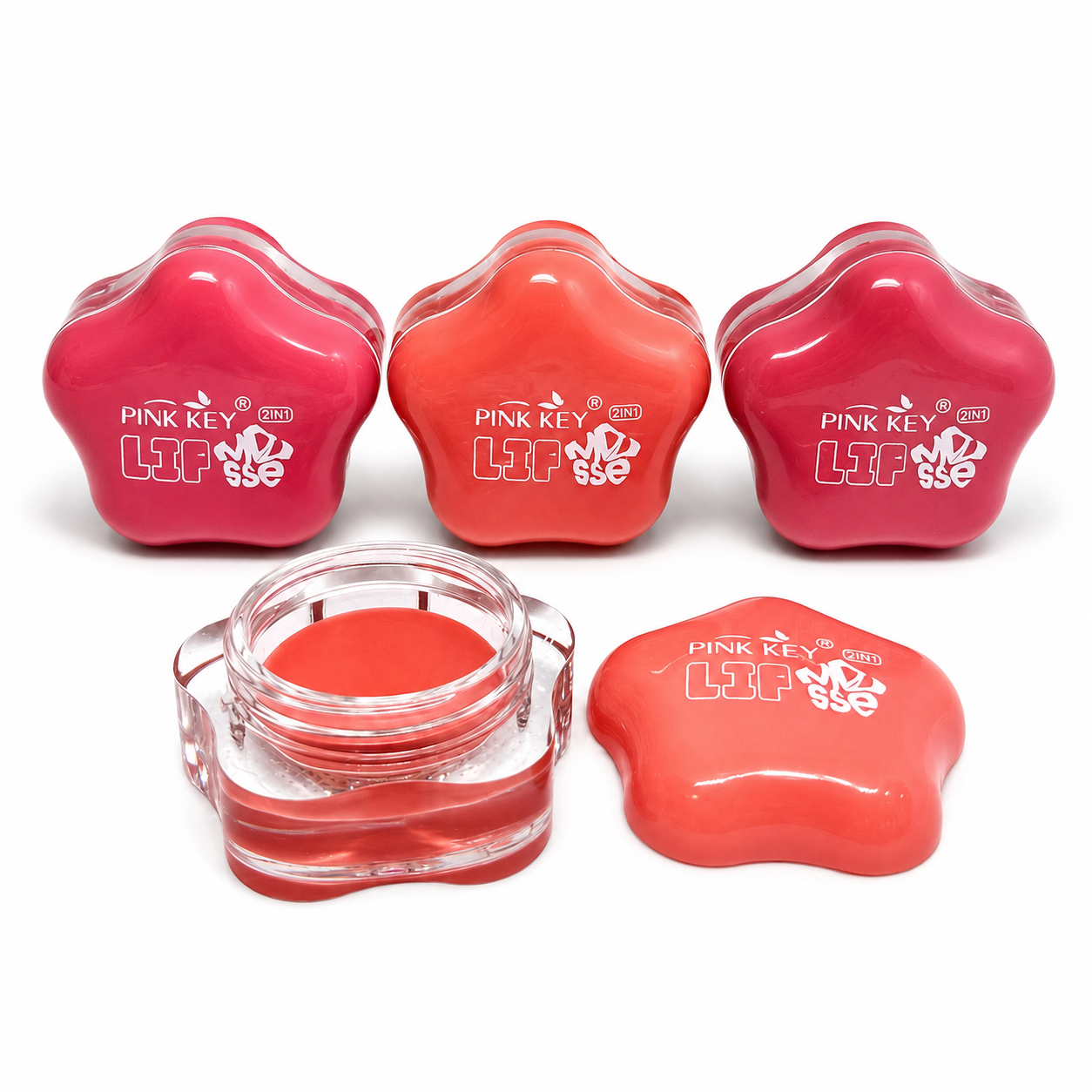 Pink Key 2-in-1 Star-Shaped Lip Mousse – Assorted Shades