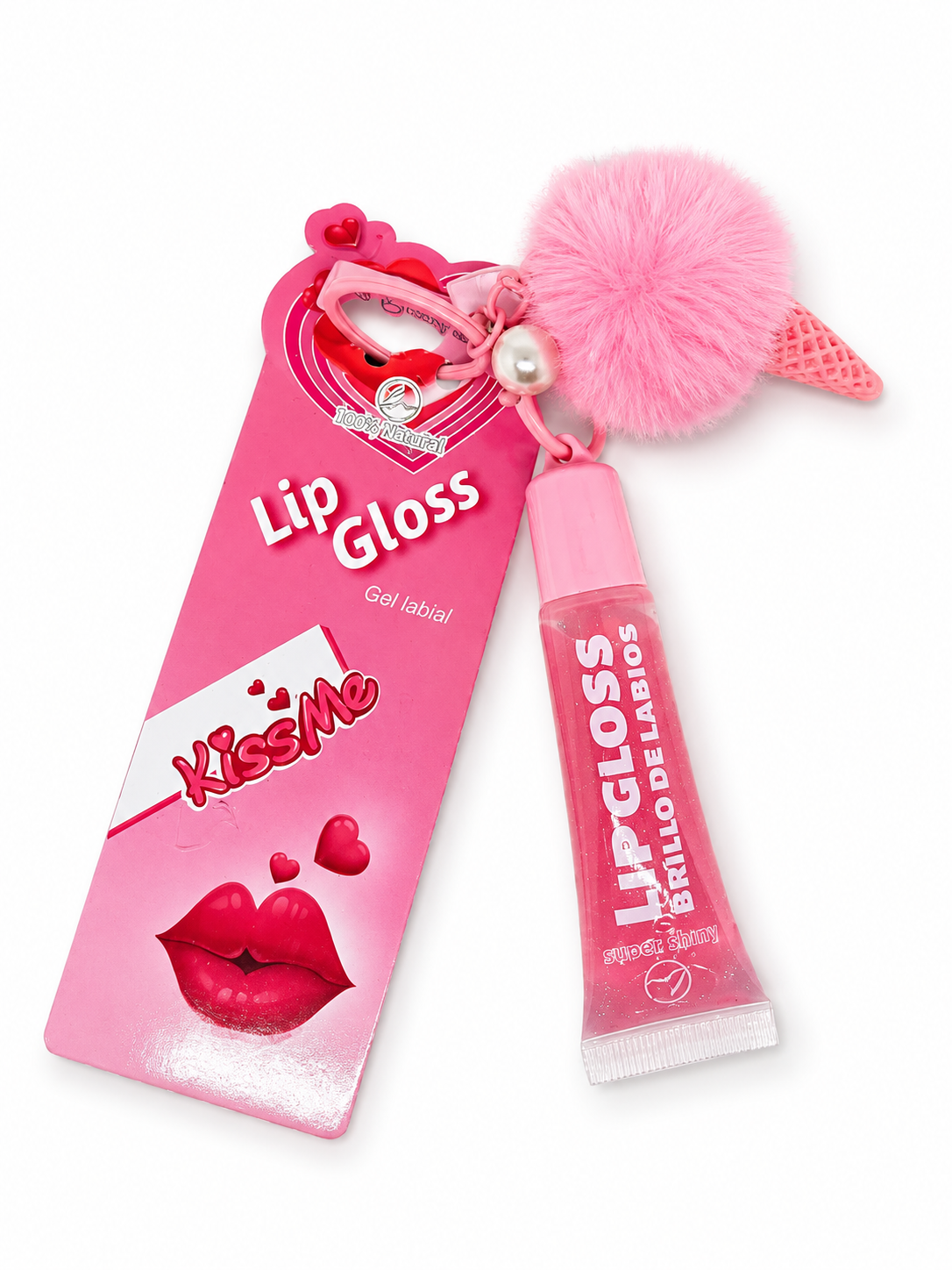Ice Cream Keychain Lip Gloss