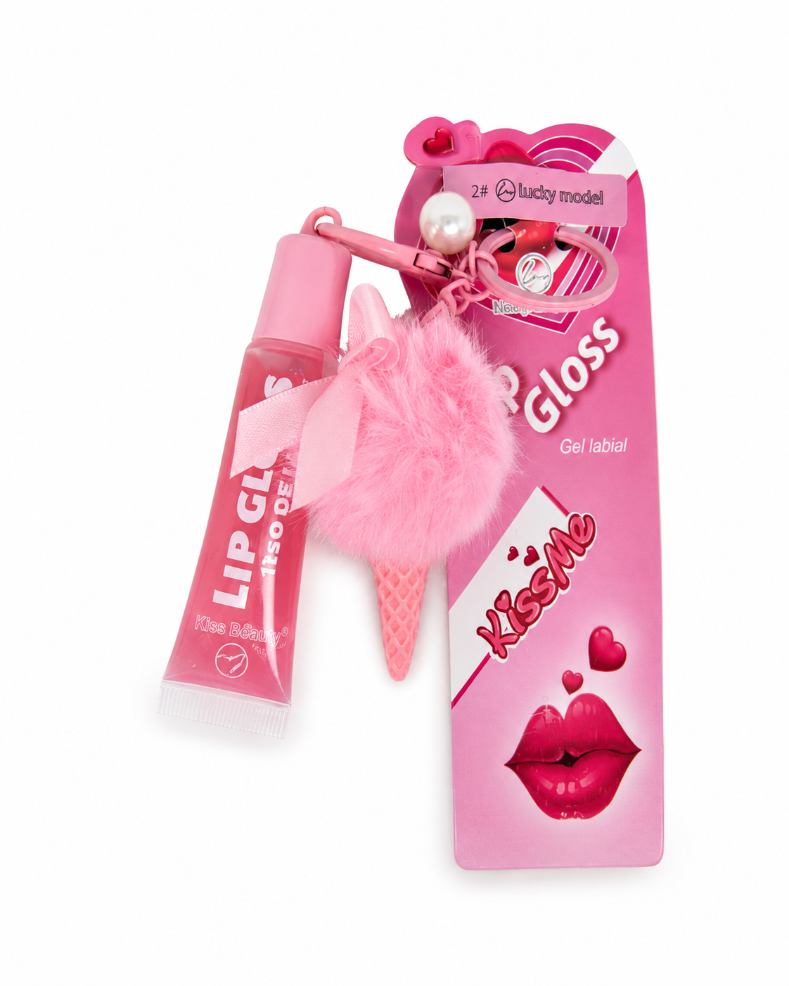 Ice Cream Keychain Lip Gloss