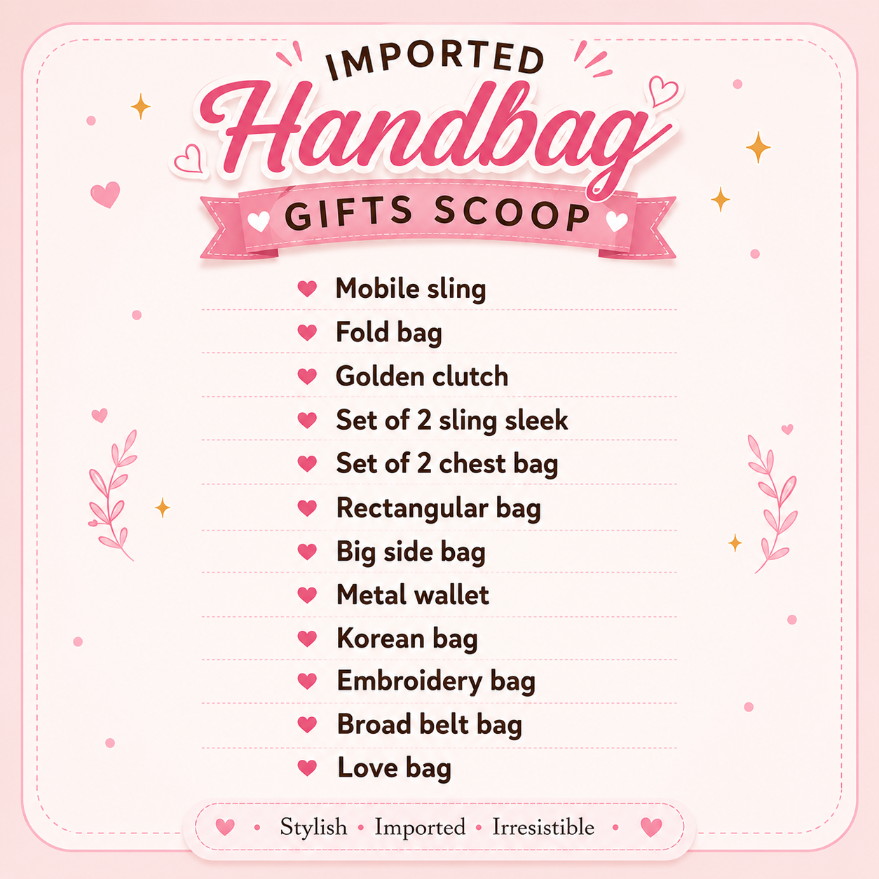 Luxury Handbags Scoop